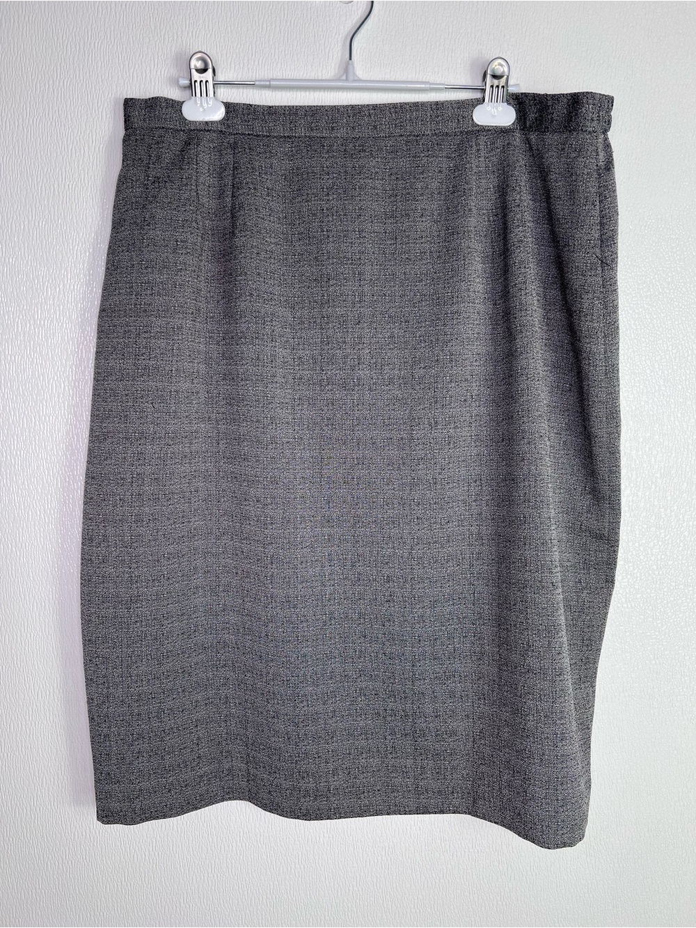 JUDITH HART Gray Textured Heathered Vintage Skirt Size 18